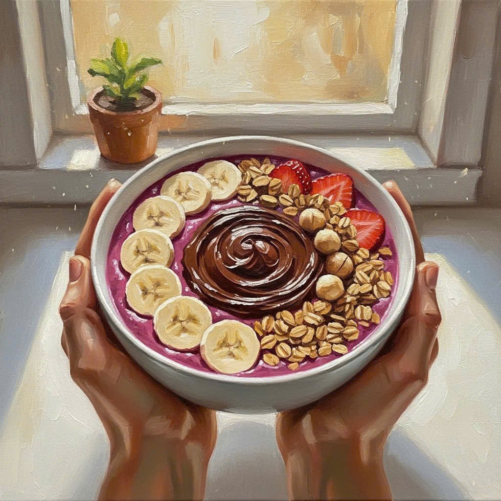 Macatella được thêm vào ly sinh tố xanh